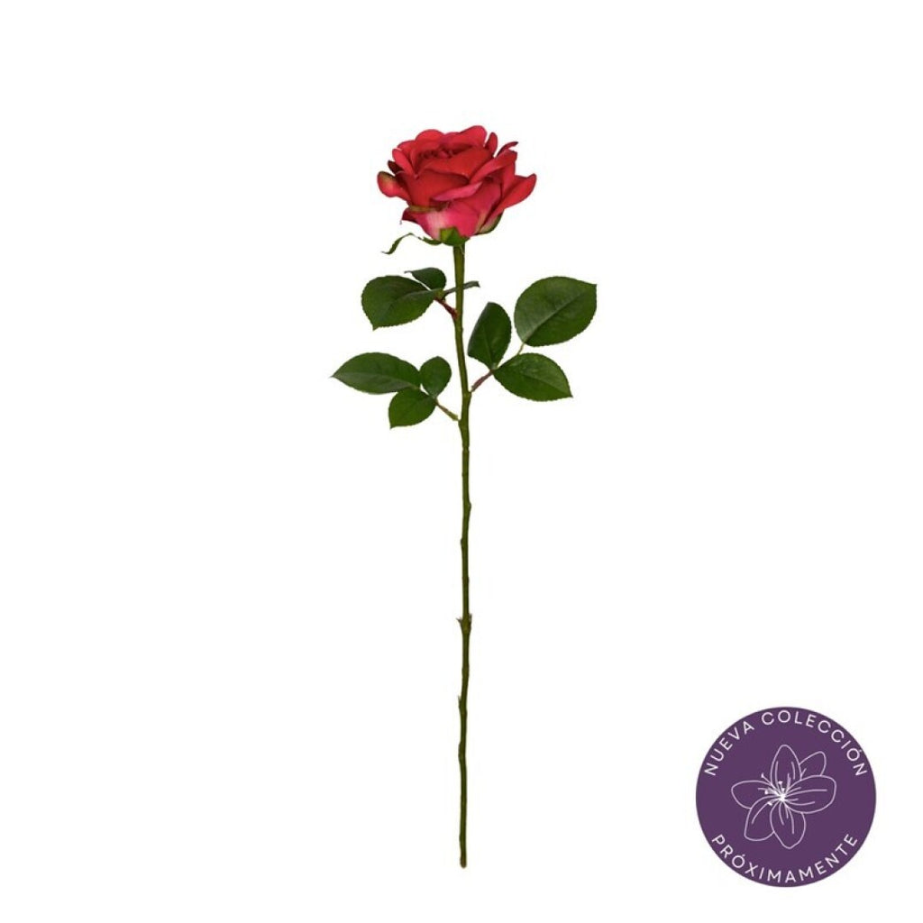Vara rosa artificial 51 cm real touch