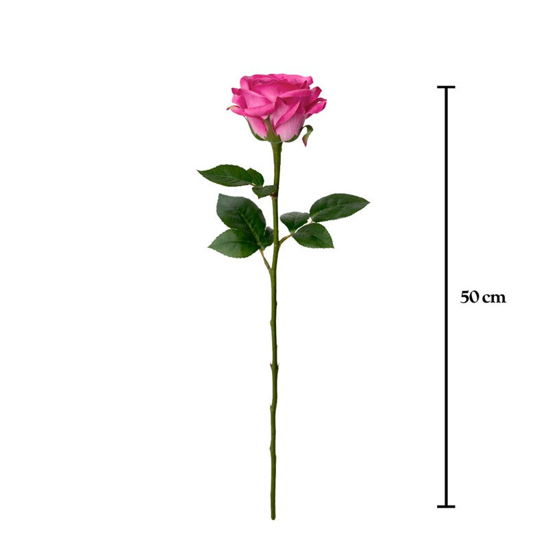 Vara rosa artificial 51 cm real touch