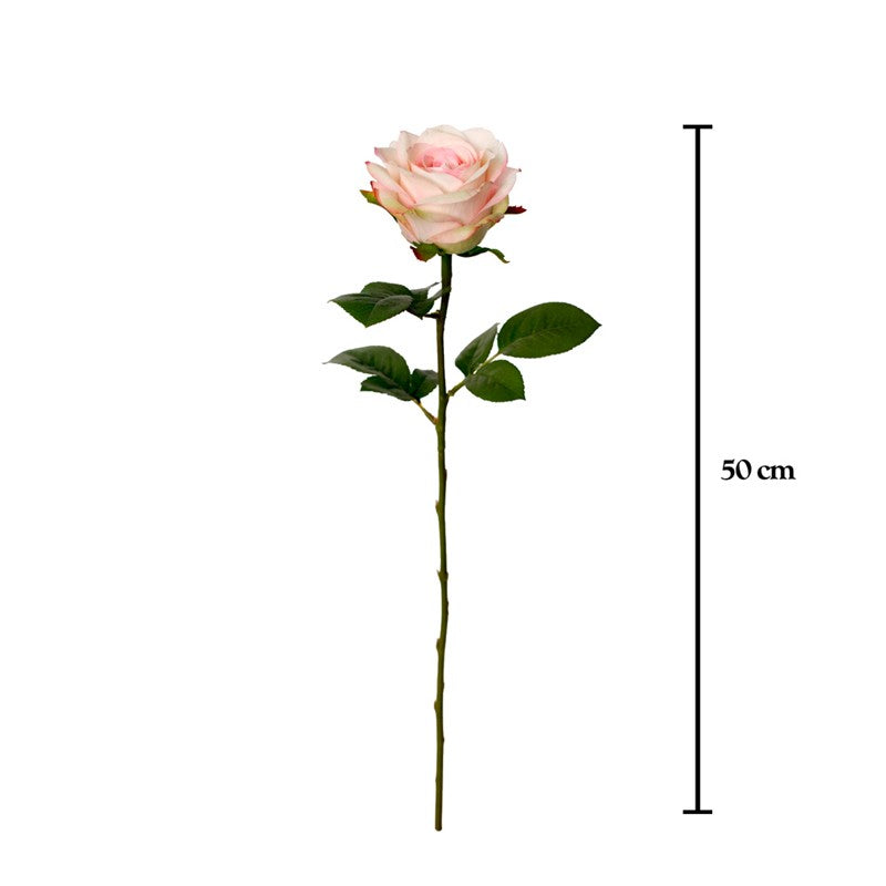 Vara rosa artificial 51 cm real touch