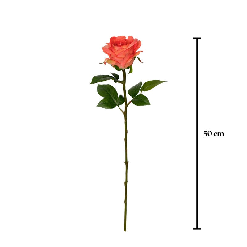 Vara rosa artificial 51 cm real touch