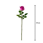 Vara rosa artificial 65 cm real touch