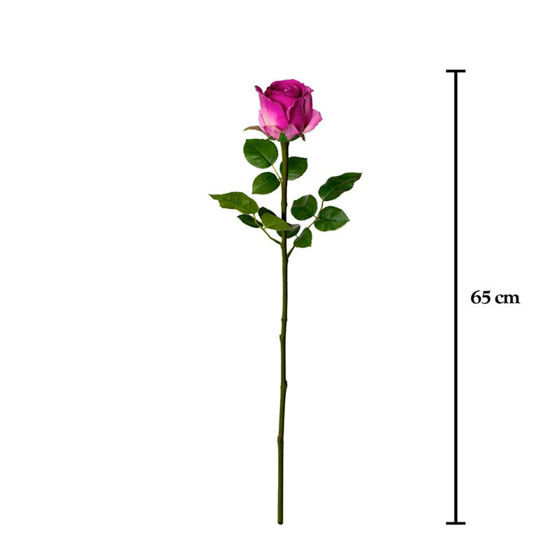 Vara rosa artificial 65 cm real touch