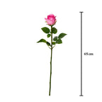 Vara rosa artificial 65 cm real touch
