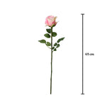 Vara rosa artificial 65 cm real touch