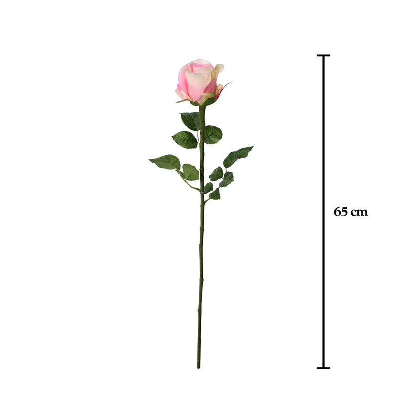 Vara rosa artificial 65 cm real touch