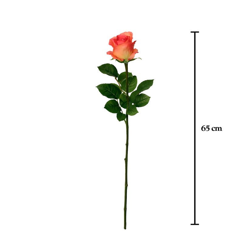 Vara rosa artificial 65 cm real touch