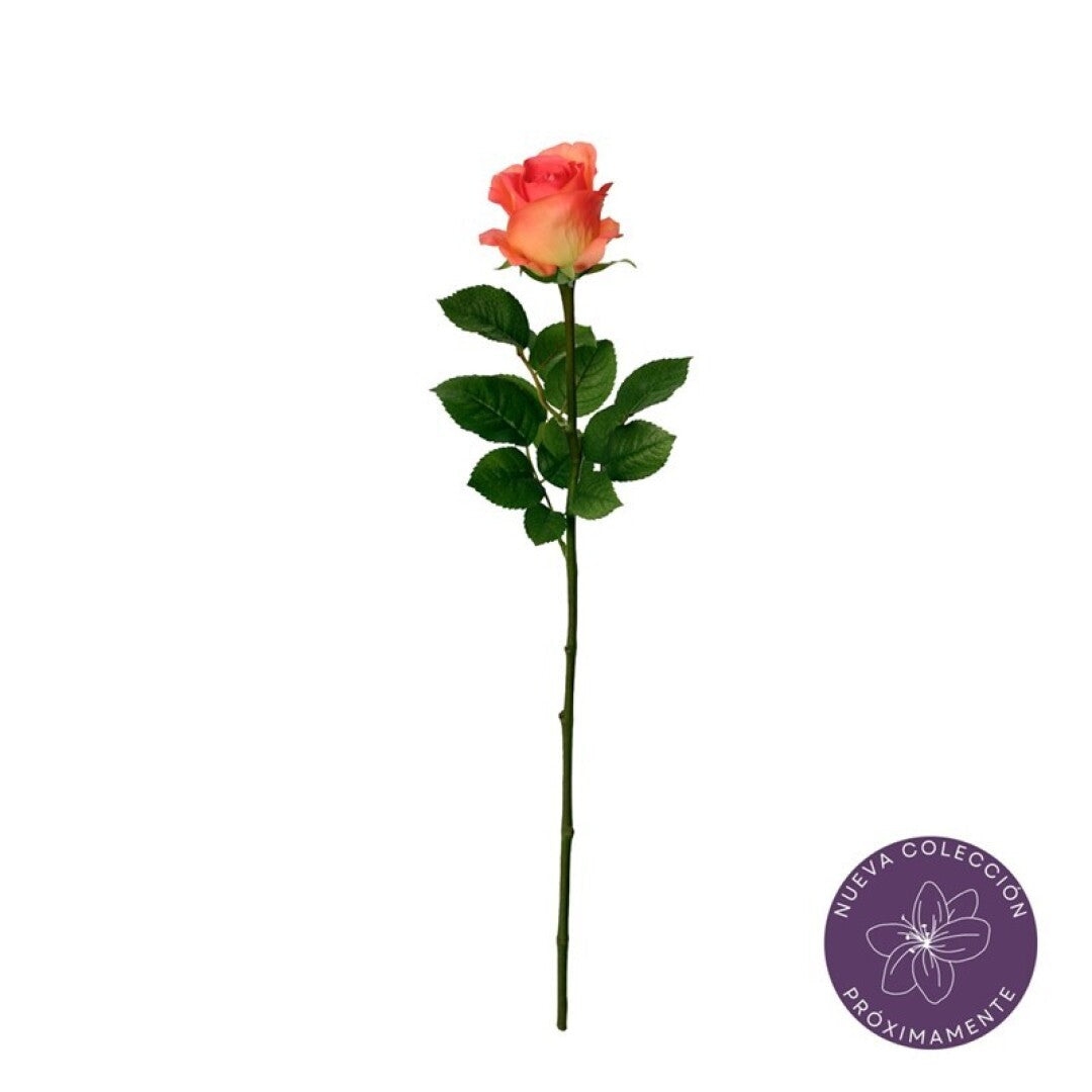 Vara rosa artificial 65 cm real touch