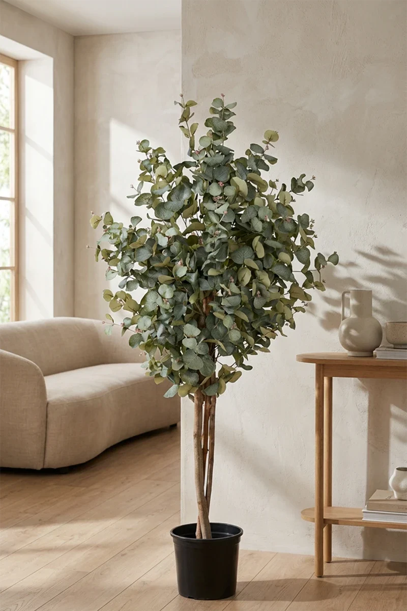 Árbol eucalipto artificial 140cm