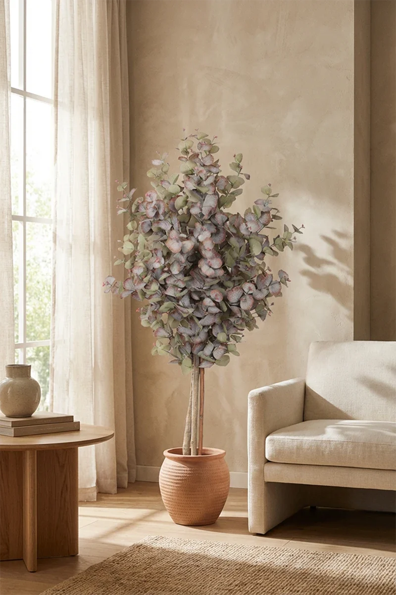 Árbol eucalipto artificial 140cm