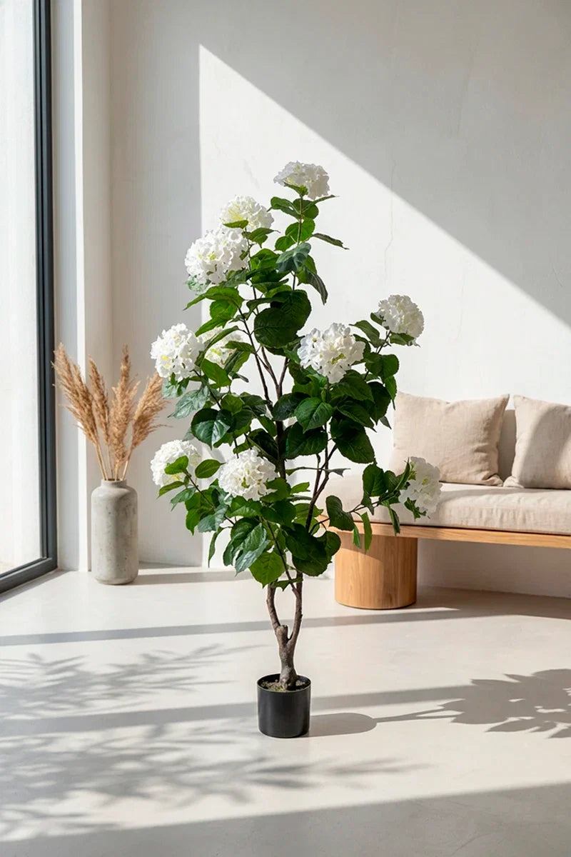 Planta hortensia artificial 150 cm