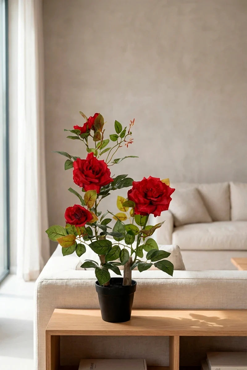 Planta rosal artificial 60cm